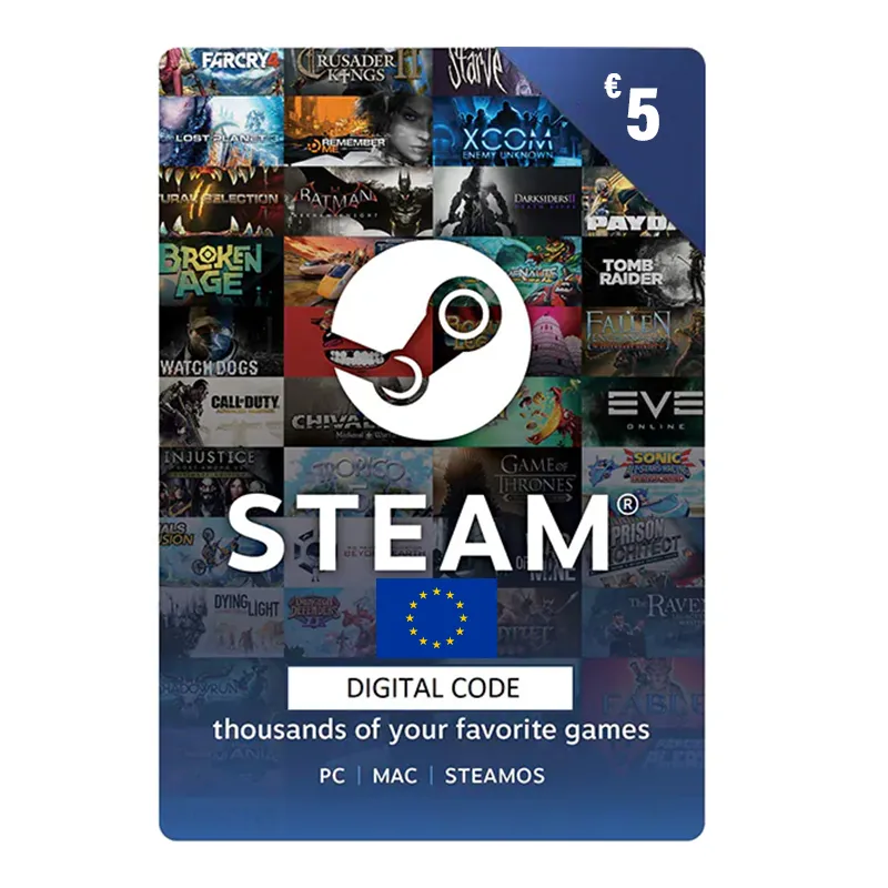 steam gift card 5 eur